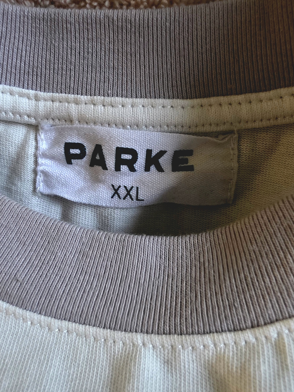 Parker Cream Ringer Tee with Multicolor Appliqué - Picture 2 of 2